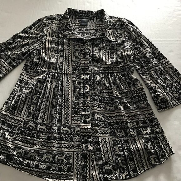 Style & Co. Petite 3/4 Sleeve Button Down Pleated Blouse - Picture 3 of 12